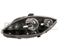 Prasco Faro anteriore sinistro per Seat Leon 2009-2012 H1+H7 parabola nera elettrico senza motore