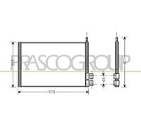 Condensatore Climatizzatore Prasco FD340C001 Prascoselection per Ford Mazda