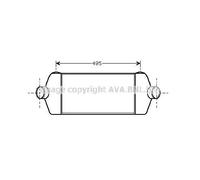 PRASCO FDA4406 Intercooler per FORD Transit Mk6 Furgonato (V347, V348, FA)