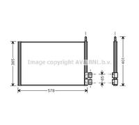 PRASCO FDA5328 Condensatore climatizzatore per FORD FUSION (JU) per MAZDA 2 (DY)