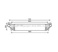 Radiatore Riscaldamento Volvo 740 / 760 / 940 / 960 Benzina / Diesel dal '82 ->