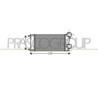 PRASCO Intercooler Per Citroën Berlingo 1.6 HDi 90 Peugeot Partner Furgone