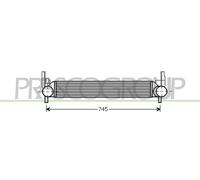 PRASCO Intercooler Per VW Polo 6R1 6C1 1.6 TDI Audi A1 8X1 8XK