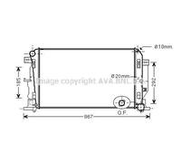 PRASCO MS2446 Radiatore motore