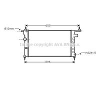 PRASCO OLA2183 Radiatore motore per OPEL Corsa B Schrägheck (S93) COMBO (71)