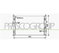 PRASCO CI924R001 Radiatore motore