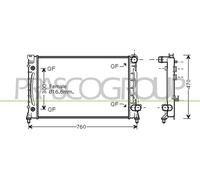 PRASCO AD032R018 Radiatore motore