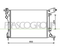 Radiatore Per FIAT 500 L Dal 2012 Al 2017 FT040R001 51887898