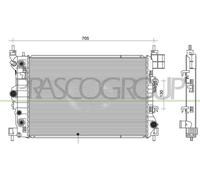 PRASCO Radiatore Radiatore Acqua Motore Per Opel Mokka/Mokka X Chevrolet Trax