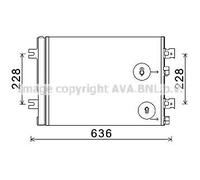 PRASCO RTA5467D Condensatore climatizzatore per RENAULT Duster (HS) con