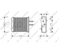 Scambiatore Calore Riscaldamento Abitacolo Prasco FT132H001 Prascoselection per