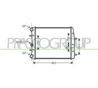 PRASCO SK320R001 Radiatore motore per VW POLO (9N) per SKODA FABIA (6Y2)