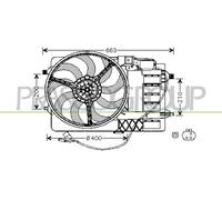 PRASCO MN304F001 Ventola radiatore