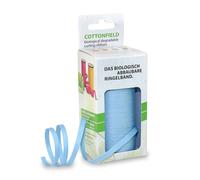 Prasent COTTONFIELD Curling Ribbon Made with Cotton Light Blue 100 m Length, 5 m