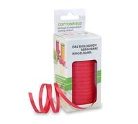 Prasent COTTONFIELD Curling Ribbon Made with Cotton red 100 m Length, 5 mm Width