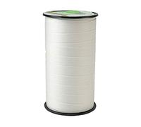 Prasent COTTONFIELD - Nastro arricciacapelli in cotone, lunghezza 50 m, larghezza 10 mm, colore: Bianco