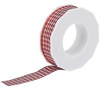 Prasent Nastro per Pacchi Natalizi Decoro Bianco Rosso 25mmx20mt 6662520634