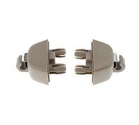 prasku 2 Moschettoni Interni con Visiera parasolari per A6 C6 Vw, Beige