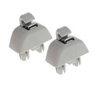 prasku 2 Moschettoni Interni con Visiera parasolari per A6 C6 Vw, Grigio