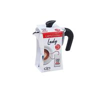 Pratesi CAFFETTIERA Lady TZ.1/2 Cravatta CASACONTE, 18/8 Stainless Steel, Multicolour, One Size