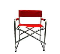 Pratesi Sedia Regista Rosso CM.48X58X82 Alluminio/Poliestere