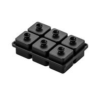 Pratica 6 Cavità Creatore di Palline Di Ghiaccio Con Dettaglio Inciso Per Cristallo Come Cubo Per Barista E Intrattenitore Food Grade Vassoio