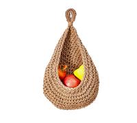 Pratica borsa a rete da appendere per frutta con forte capacità di carico per piccoli appartamenti e organizzazione della cucina