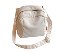 Pratica borsa a tracolla Oxfords con ampie tasche interne tracolla ergonomica regolabile resistente all'usura borsa a tracolla leggera per donne uomini, bianco, One Size