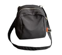 Pratica borsa a tracolla Oxfords con ampie tasche interne tracolla ergonomica regolabile resistente all'usura borsa a tracolla leggera per donne uomini, Nero , One Size