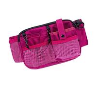 Pratica borsa da cintura per medicinali per l'assistenza sanitaria per emergenze per infermieri, offre un facile accesso al marsupio per medicinali, Rosa rossa.