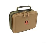 Pratica borsa da pesca con scomparti multipli che consentono un rapido accesso a strumenti e accessori mentre sei fuori, Marrone