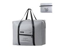 Pratica borsa da viaggio pieghevole di grande capacità borsa da viaggio d'affari borsa portatile per la notte per palestra fitness palestra e borse da viaggio, grigio, Bellezza di massa