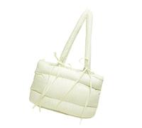 Pratica borsa in cotone con spaziosa borsa a tracolla imbottita borsa a spalla Puffer borsa ascellare adatta per varie occasioni Puffer bag piccola, Giallo, One Size