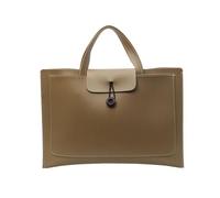 Pratica borsa per computer in PU Borsa per laptop Borsa per PC Borsa da trasporto per PC Borsa Tote Bag per laptop per uomini e donne, Marrone