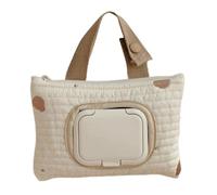 Pratica borsa per salviettine umidificate con disegni ricamati eleganti sacchetti con ricamo a forma di orso per borsa da viaggio da appendere