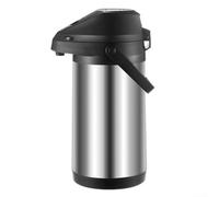 Pratica caraffa da caffè in acciaio inox con erogazione a pompa per servire e godersi senza sforzo (1,9 litri)