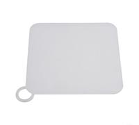 Pratica copertura per scarico del bagno in silicone, materiale ispessito e flessibile per una tenuta ottimale, design non macchia (bianco, 12 cm)