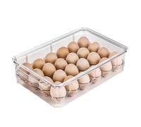 Pratica custodia per uova con 15 scomparti con struttura in PET ad alta trasparenza, per organizzare in modo ordinato la cucina e il frigorifero