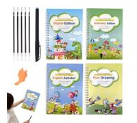 Pratica Del Copybook For Kids - Bookbook Per Le Scuole Materne, Libro Di Scanalature Design Del Modello, Libro Di Scrittura Di Lettere Di Tracciamento | Aiuti Magic Pen & Copy Scolastici Riu