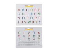 Pratica Delle Lettere Magnetiche - Board Des Alphabet Per Imparare A Scrivere - Motor Fino | Doppia Faccia E Scrittura Alfabeto Magnetico | Gioco Educati