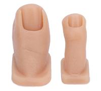 Pratica delle nail art dita dei piedi Modello Manicure Pratica delle dita dei piedi silicone Simulazione della pittura per unghie per le unghie Istituzioni di nail art per un (Number 2)