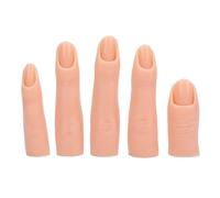 Pratica delle unghie in silicone dito ad alta elasticità dell'articolazione piegabile Allenamento per unghie addensato Modello di dito per addestramento arte per salone per unghie (01)