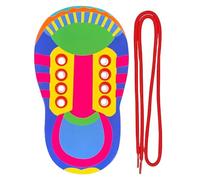 Pratica di fissaggio delle scarpe - Impara a legare i giocattoli per | Giocattolo educativo per abilità motorie, vernice a base d'acqua sicura, attività della scuola materna, strumento didattico