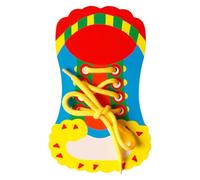 Pratica di montare le scarpe, imparano a legare i delle scarpe,Educazione Aiuti didattici in - Imparare a legare le scarpe, giocattolo delle capacità motorie,