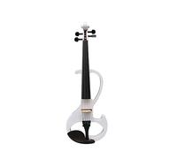 Pratica Di Performance Elettronica Professionale Strumento Musicale Muto Violino Elettroacustico In Legno Massello Ad Alte Prestazioni (Color : White)