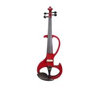 Pratica Di Performance Elettronica Professionale Strumento Musicale Muto Violino Elettroacustico In Legno Massello Ad Alte Prestazioni (Color : Crimson)