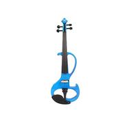 Pratica Di Performance Elettronica Professionale Strumento Musicale Muto Violino Elettroacustico In Legno Massello Ad Alte Prestazioni (Color : Blue)