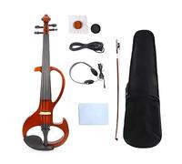 Pratica Di Performance Elettronica Professionale Strumento Musicale Muto Violino Elettroacustico In Legno Massello Ad Alte Prestazioni (Color : Imitation mahogany)