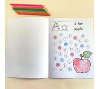 Pratica di scrittura prescolare - Cbook 'alfabeto inglese, Guida al tracciamento delle lettere per, A4 Pratica di scrittura per la scuola materna | Libro interattivo di apprendimento precoce p