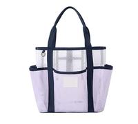 Pratica e leggera borsa da spiaggia con design accattivante scava fuori borsa adatta per la tua spaziosa tasca interna essenziale quotidiana, Viola, One Size